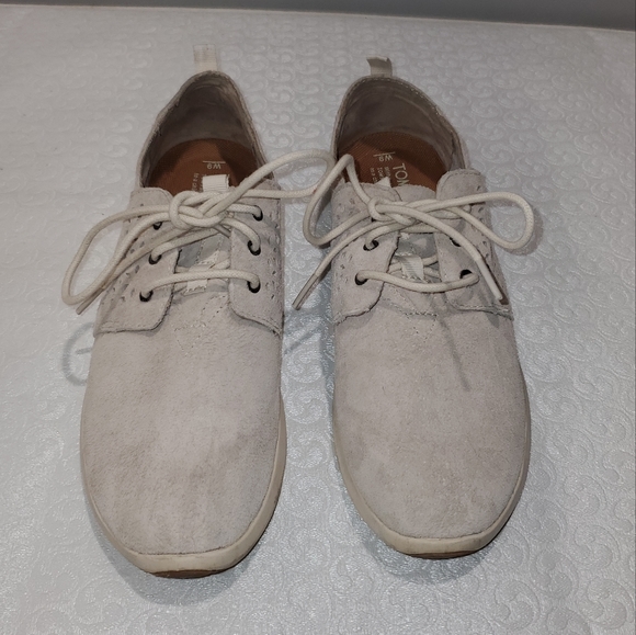 Ladies TOMS Del Rey Suede Snickers - Picture 7 of 9